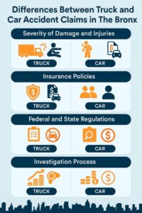 Differences Between Truck and Car Accident Claims in The Bronx
