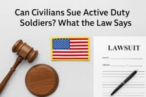 Can Civilians Sue Active Duty Soldiers? What the Law Says