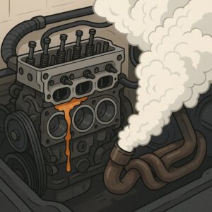 How a Blown Head Gasket Causes Engine Overheating and White Smoke