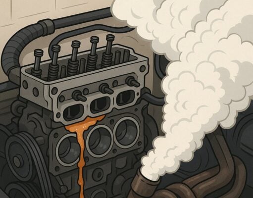 How a Blown Head Gasket Causes Engine Overheating and White Smoke